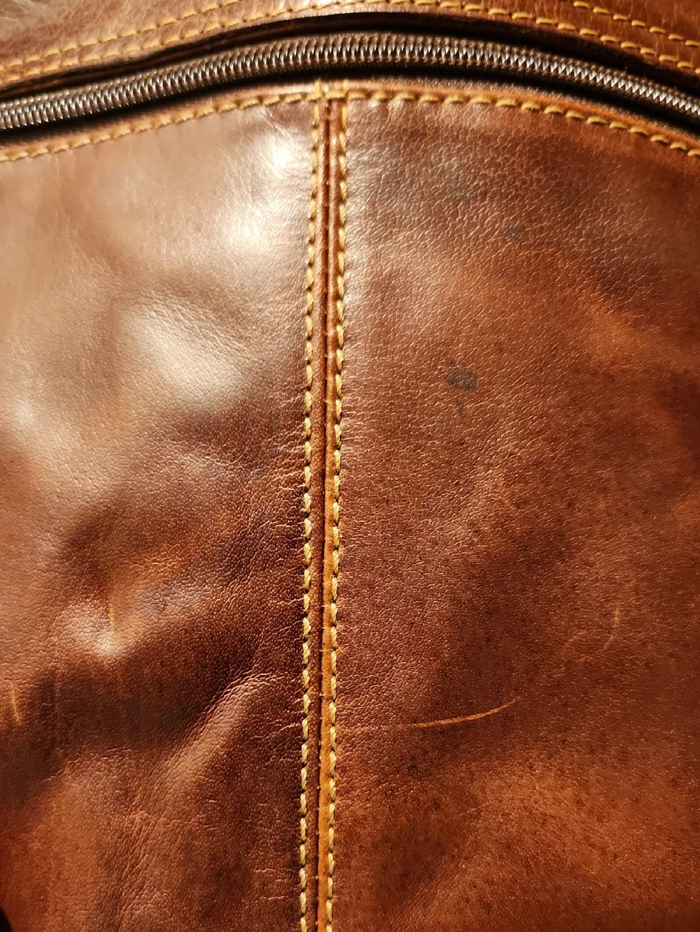 Jack Georges Dark Brown Leather Messenger Bag with Adjustable Strap